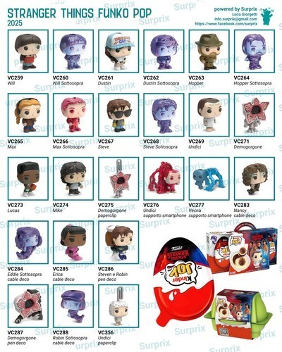 Mini funko pop stranger - mini,